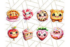 Sweet Treat Face PNG Clipart, Cute Kawaii Dessert Art Png Product Image 6