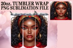 Vibrant colors 20oz tumbler wrap, Love Girl Product Image 1