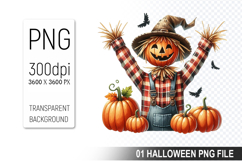 Autumn Clipart, Halloween Sublimation Clipart PNG Product Image 1