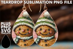 Dazzling Teardrop Earrings Designs, Gingerbread Man Product Image 1