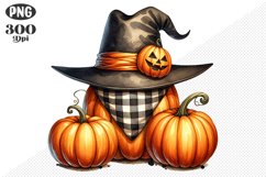 Halloween Pumpkin Sublimation - Clipart PNG Design Product Image 1