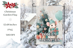 Merry Christmas Garden Flag, Welcome Garden Flag Product Image 1