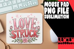 Cheerful Mouse Pad Design PNG, Valentines Product Image 1
