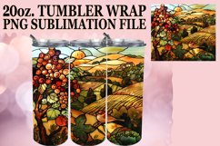 Scenic Stained Glass Tumbler Art Product Image 1