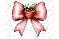 Watercolor Summer Bow Clipart PNG, Coquette Bright Bow Png Product Image 2