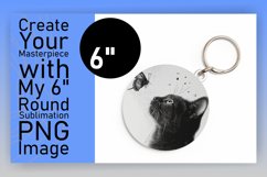 Vibrant Cat Sublimation: Round &amp; Keychain Array Product Image 1