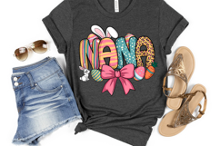 Nana Easter Bunny Clipart, Happy Easter Sublimation PNG Product Image 5