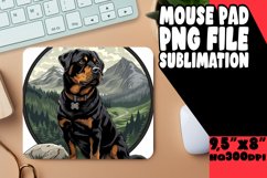 Mountain Trailblazer Pup Mouse Pad Sublimation Product Image 1