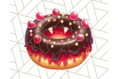 Haunted Sweet Shoppe PNG Clipart, Pastel Halloween Bakery Product Image 2