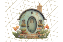 Whimsical Cottagecore Cottage PNG Clipart, Fairy House Png Product Image 2