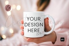 Valentine's Mug Mockup In Hands | Valentine's Day Mockup Product Image 1