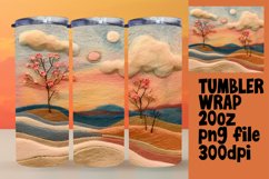 Dynamic 3D Landscape Tumbler Wrap for Summer Product Image 1