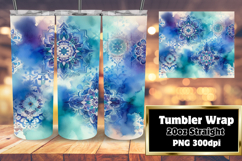 Unique 20oz Design for Sublimation , Watercolor Patter Product Image 1
