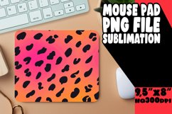 Abstract Leopard Print Mouse Pad Gradient PNG Product Image 1