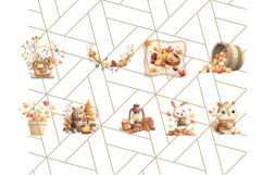 Woodland Autumn Animals PNG Clipart for Fall &amp; Harvest Product Image 2