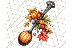 Fall Cottagecore Kitchen Clipart, Cozy Autumn Kitchen PNG Product Image 2