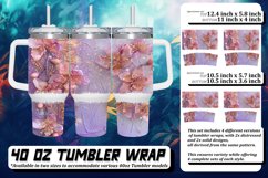 Gleaming Leopard Petal Sublimation 40oz Product Image 1