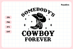 Cowgirl Bachelorette Party Saying SVG | Somebody's Cowboy Product Image 3