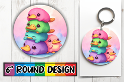 Unique Circle Designs for Gifts PNG, Cute Animals Product Image 1
