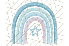 Boho Rainbow PNG Clipart, Earthy Arches &amp; Minimal Shapes Product Image 2