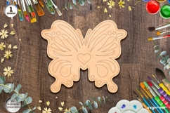Butterfly Laser Cut | Glowforge | SVG Product Image 1