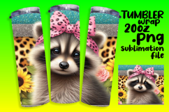 ELEGANT 20oz Tumbler PNG Design , Cute Animals Product Image 1