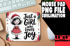 Whimsical MOUSE PAD Fun Designs, Just A Girl Product Image 1