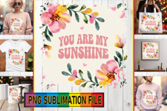 Unique PNG Designs for TSHIRT, Flower Quote Product Image 1
