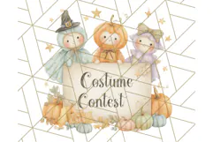 Halloween Neighborhood Clipart PNG for Trick or Treat Product Image 2
