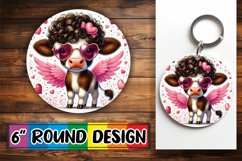 Bright Round Ornaments Sublimation PNG, Valentines Product Image 1