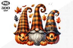 Halloween Gnomes Sublimation - Clipart PNG Design Product Image 1