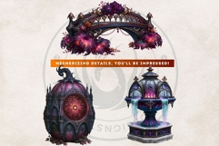 Celestial Steampunk Harvest Autumn Fantasy Clipart PNG Product Image 11