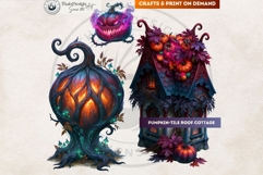 Celestial Steampunk Harvest Autumn Fantasy Clipart PNG Product Image 12