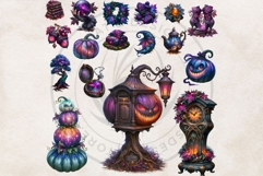 Celestial Steampunk Harvest Autumn Fantasy Clipart PNG Product Image 13