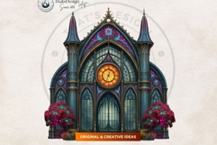 Celestial Steampunk Harvest Autumn Fantasy Clipart PNG Product Image 14