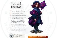 Celestial Steampunk Harvest Autumn Fantasy Clipart PNG Product Image 2
