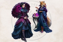 Celestial Steampunk Harvest Autumn Fantasy Clipart PNG Product Image 7