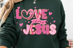 Love Like Jesus png, Valentine Christian png, Pink Jesus png Product Image 2