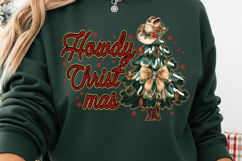 Howdy Christmas Png, Western Christmas Png, Retro Christmas Product Image 2
