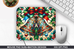 Mouse Pad Sublimation, Christmas Mouse Pad PNG Design Product Image 1