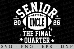 Senior Uncle 2026 SVG | SVG Cut files | Cricut Product Image 1