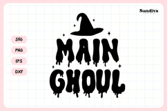 Spooky Bachelorette Party Saying SVG | Main Ghoul Product Image 4