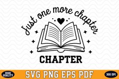 Just one more Chapter SVG | Quotes | SVG Cut files Product Image 1