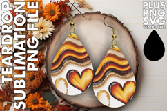 Sweet Teardrop Earrings Design PNG, Pattern Product Image 1
