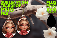 Sweet Teardrop Earrings Gift Ideas, Afro Girl Product Image 1