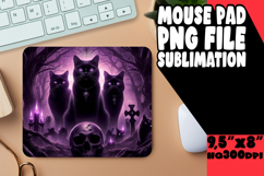 Radiant Desk Pad Sublimation Magic, Horror Halloween Product Image 1