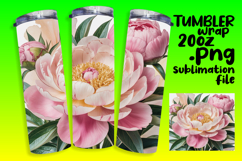 VIBRANT Sublimation Tumbler Design , Flowers Product Image 1
