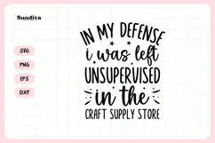 Funny Crafting Quote SVG For Crafter | Craft Supply Store Product Image 3