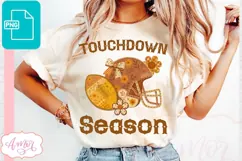Touchdown Season sublimation PNG | American Football PNG Product Image 2