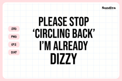 Funny Office Saying SVG | Please Stop Circling Back Product Image 3